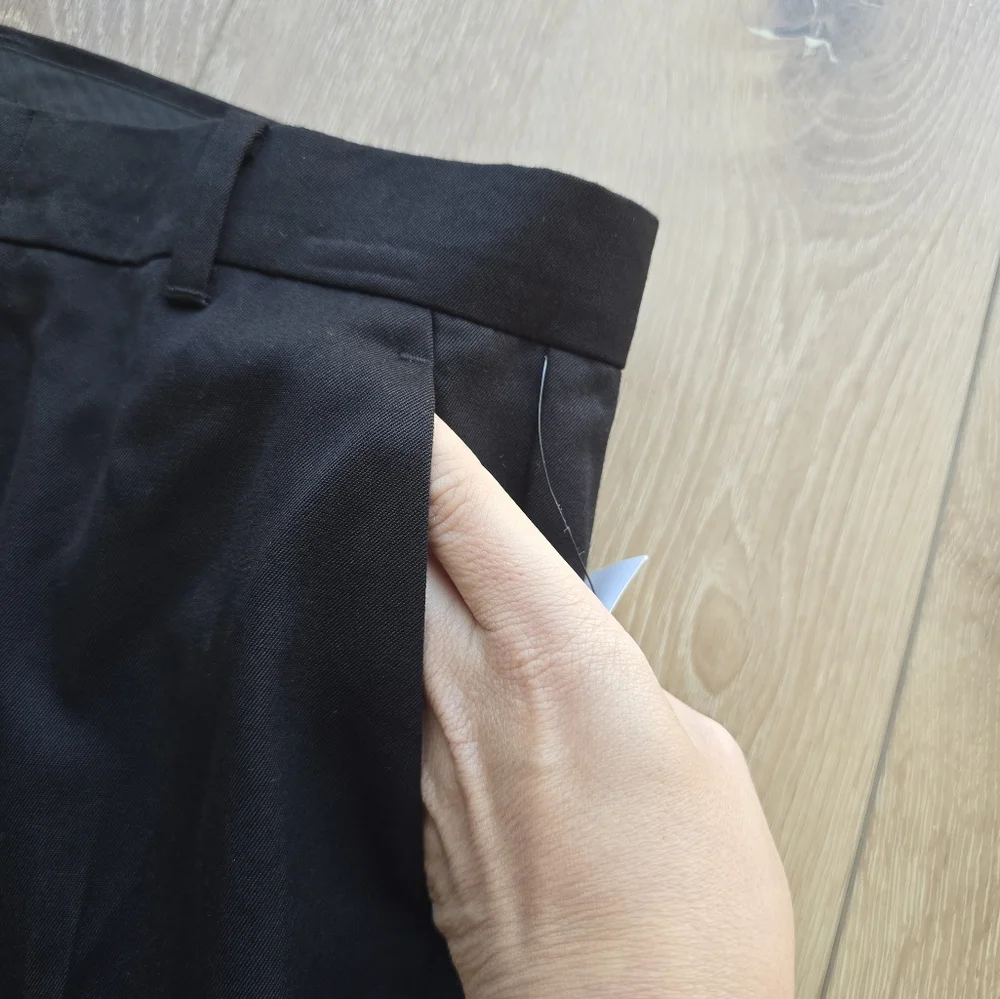 Calvin Klein Boys Suit Pants Size 17 Black Slim Fit Flat Front Dress Slacks - Picture 3 of 5